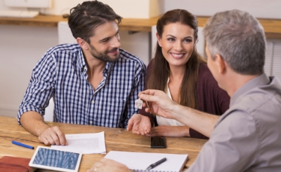 Couple Signing Lease